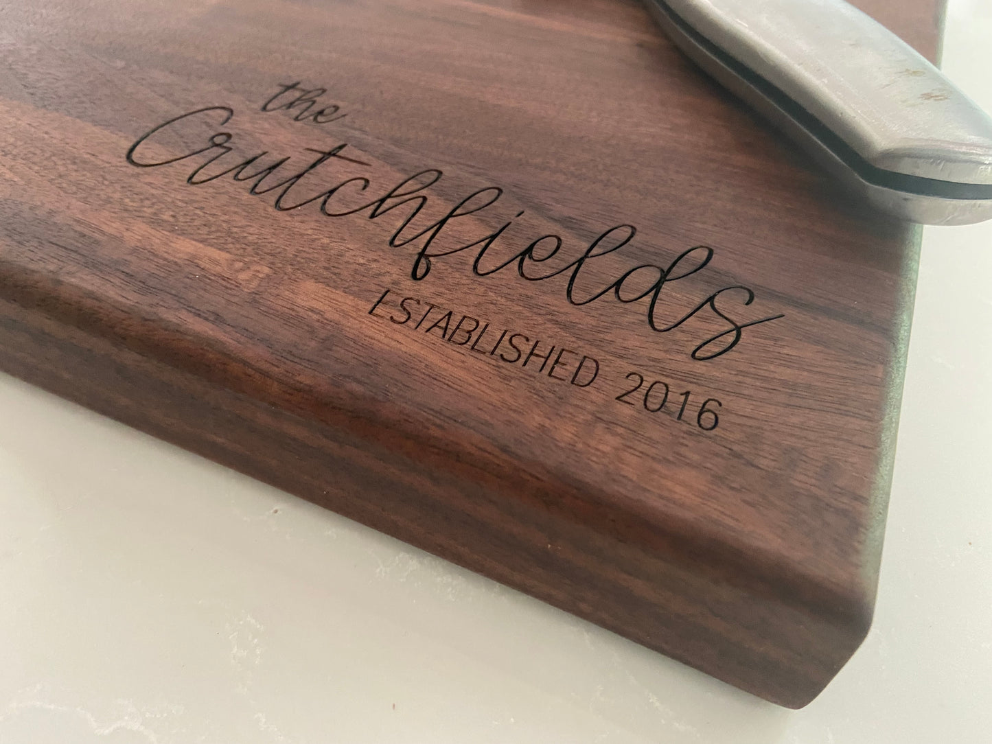 Edge Grain Walnut Cutting Board