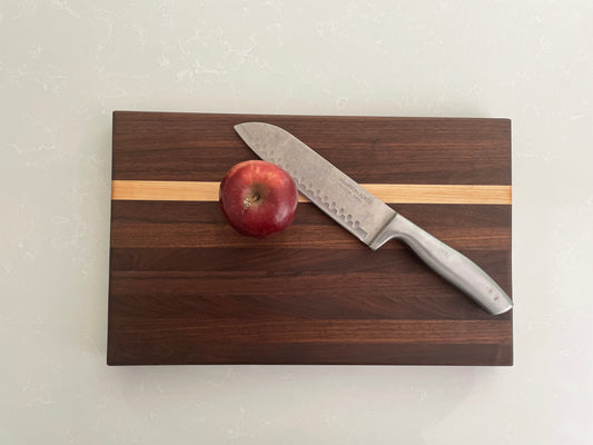 Edge Grain Walnut and Maple Cutting Board